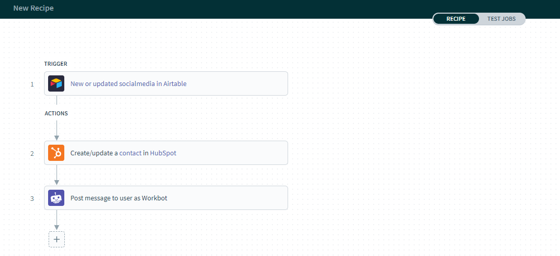 Automated process in Workato
