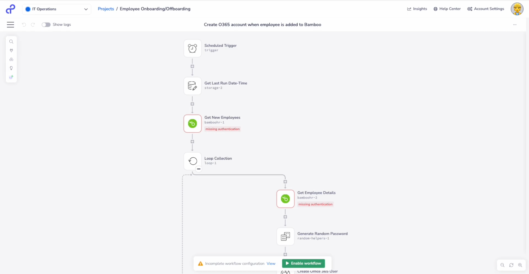 An overview of Tray.ai's interface.
