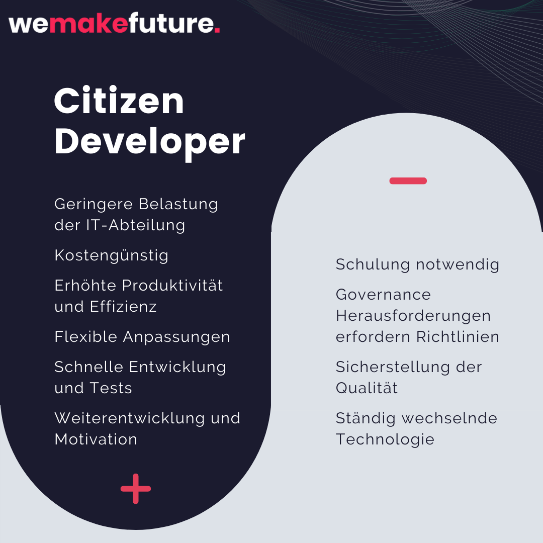Citizen Developer Vorteile Nachteile
