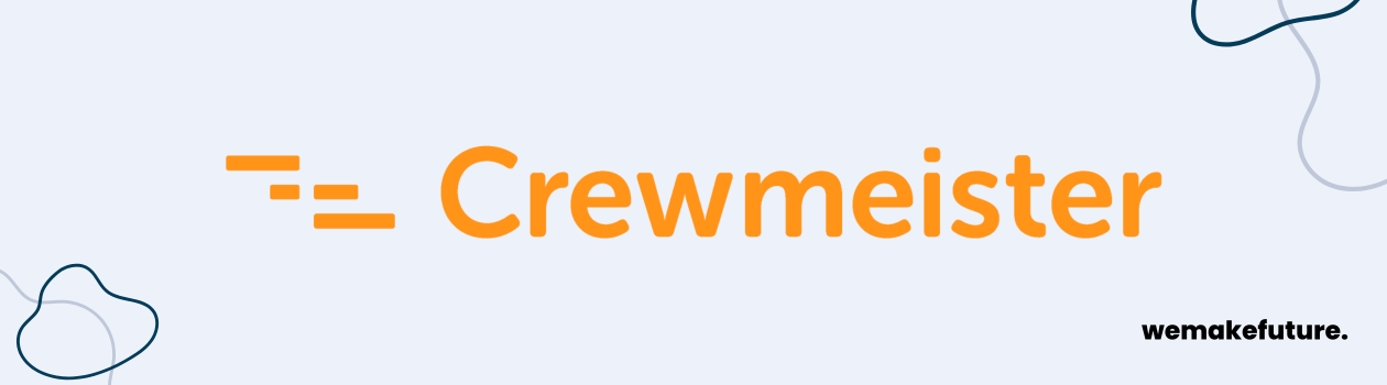 A header with the logo of Crewmeister.