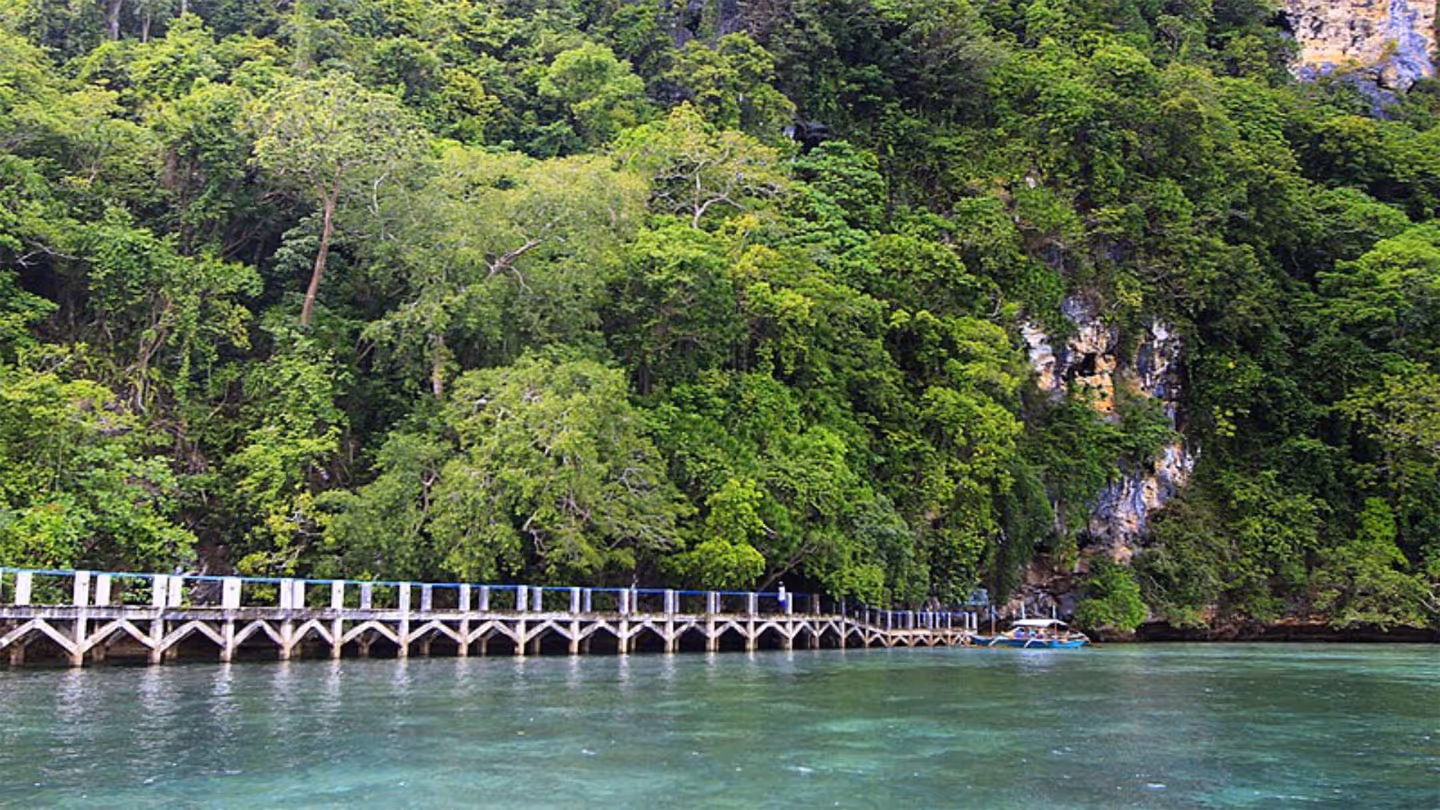View of Tabon Cave Complex site in Lipuun Point, Quezon, Palawan (July 2014)
