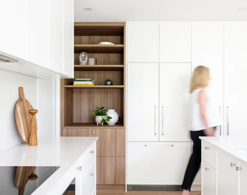 Modern kitchen with grey cabinetry