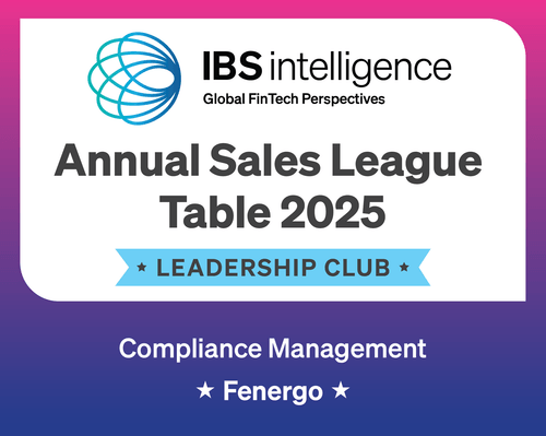 Fenergo、2025年連続でコンプライアンス管理部門で首位に立つIBSiセールスリーグテーブル