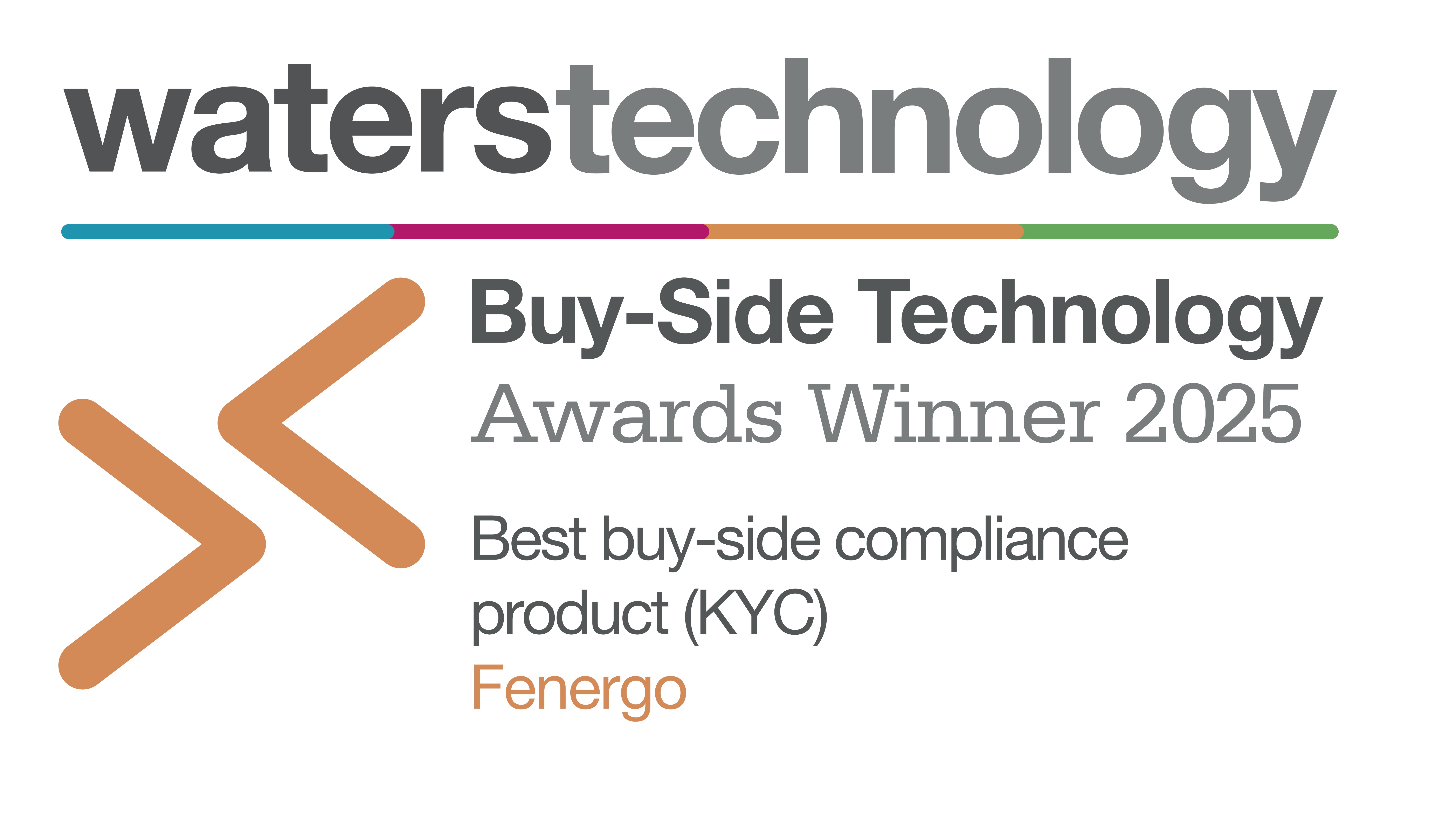 Fenergo Wins Best Buy-Side Compliance Product for Second Consecutive Year at WatersTechnology's Buy-Side Technology Awards