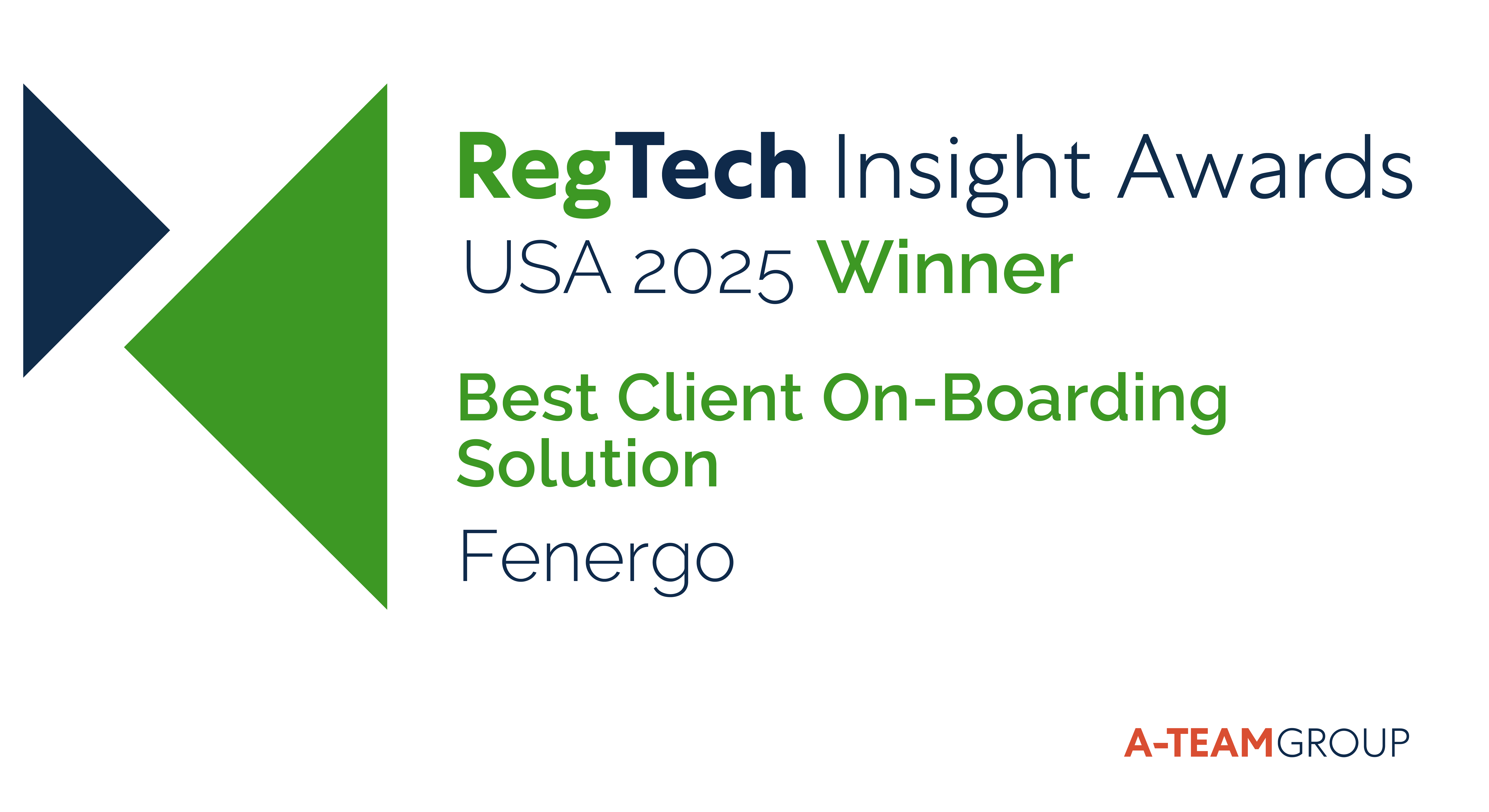 Fenergo Awarded Best Client On-Boarding Solution by RegTech Insight Awards USA 2025