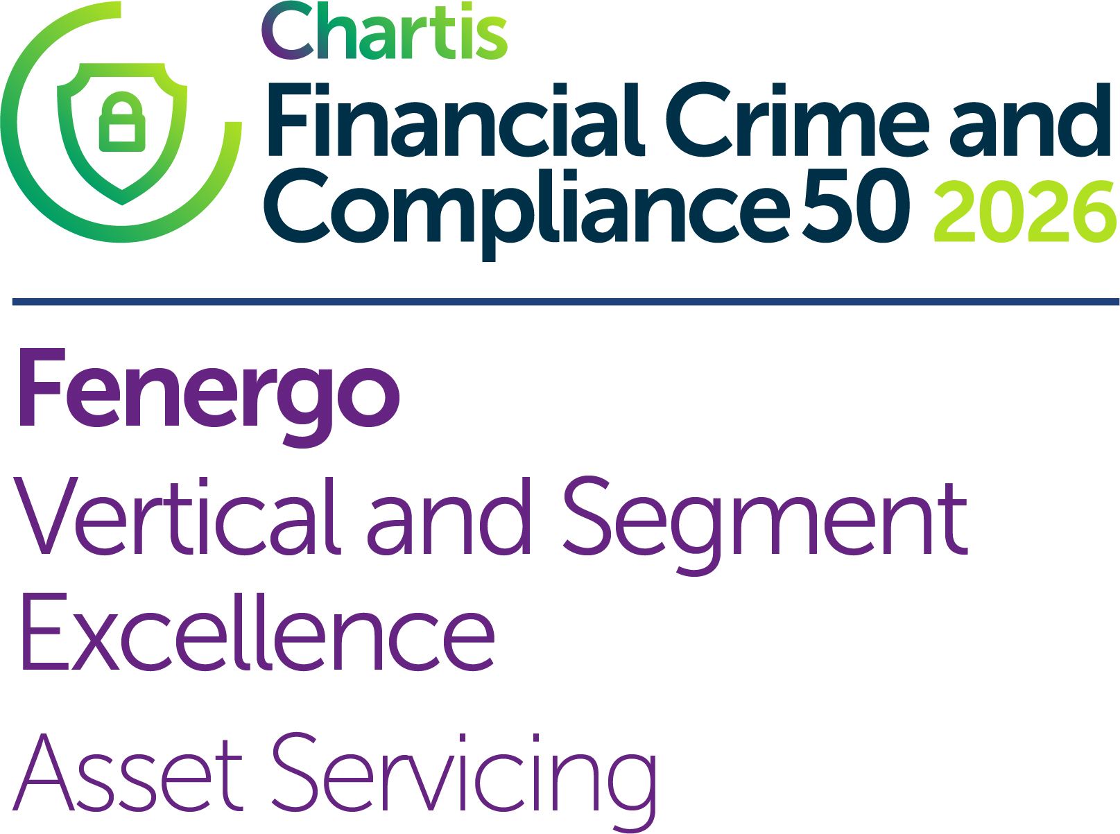 Fenergo Achieves Vertical and Segment Excellence in Asset Servicing in the Chartis Financial Crime & Compliance 50 2026