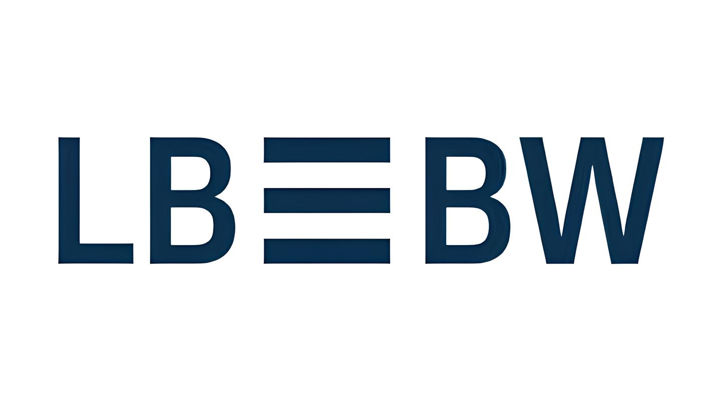 Logo with the letters L, B, and W, where three horizontal bars replace the letter E.