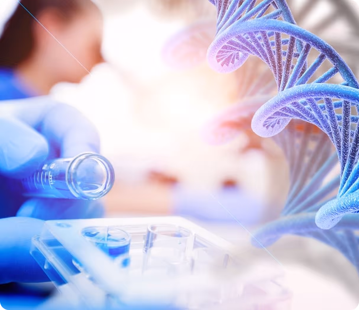 Close-up of a person's serene face with eyes closed, seen through translucent amber-hued glass reflections.
