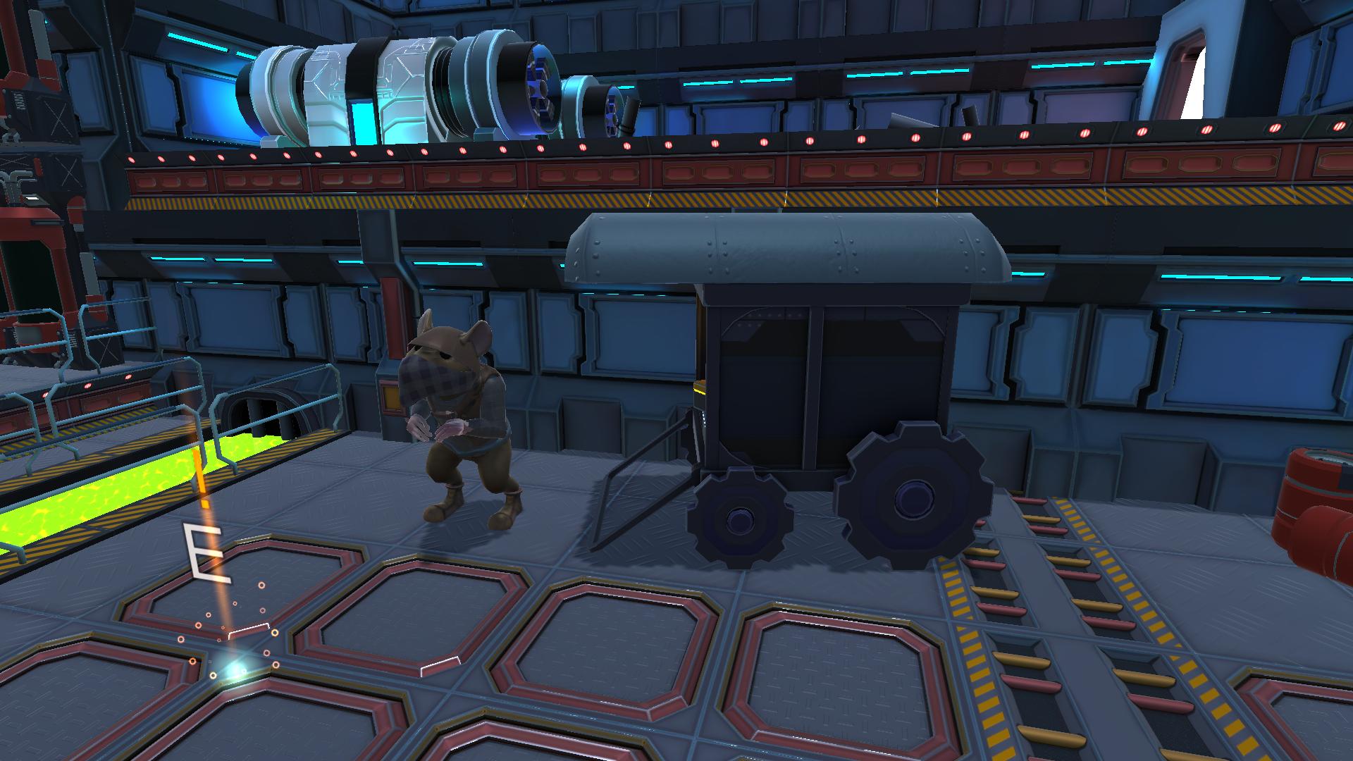 Screenshot of the game Forest Return showing the salesman who is a humanoid rat