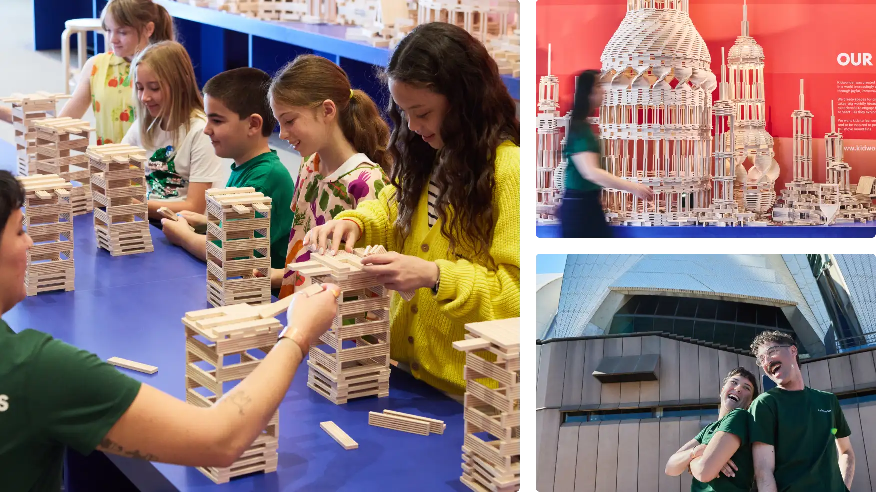 Collage of images from the workshop series at Sydney Opera House