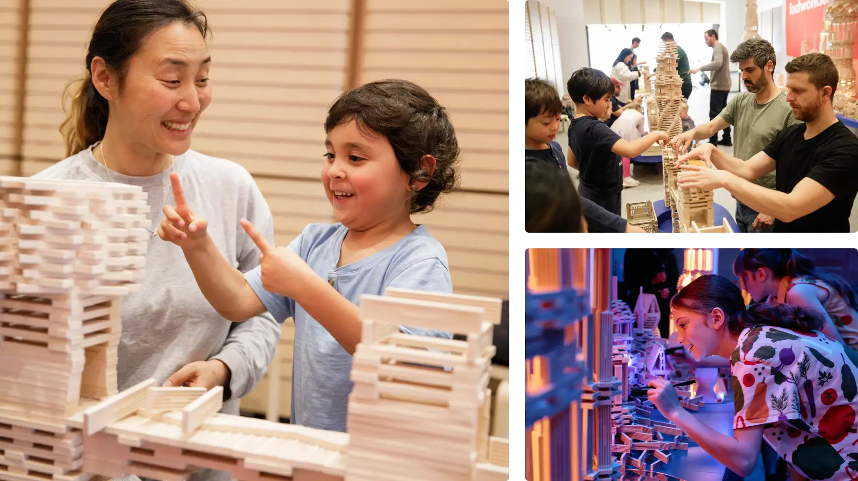 Collage of images from the workshop series at Sydney Opera House