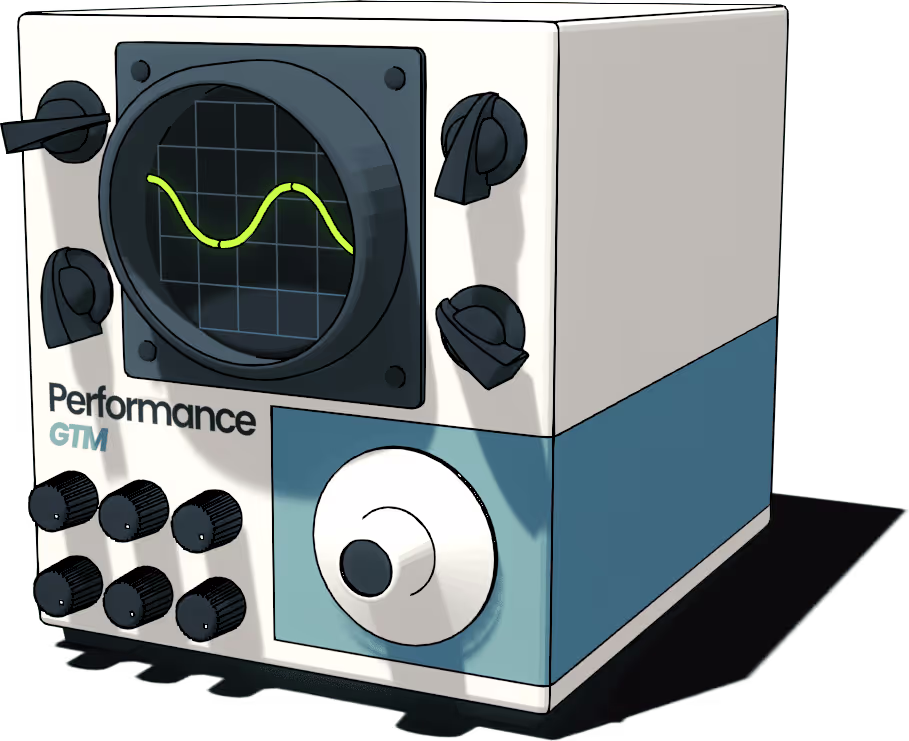 Großer schwerer Oszillograph mit vielen Knöpfen und einer gelben Sinus-Welle als Bild für ein digitales Mindest