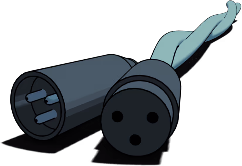 Zwei in sich verschlungenen XML Kabel 