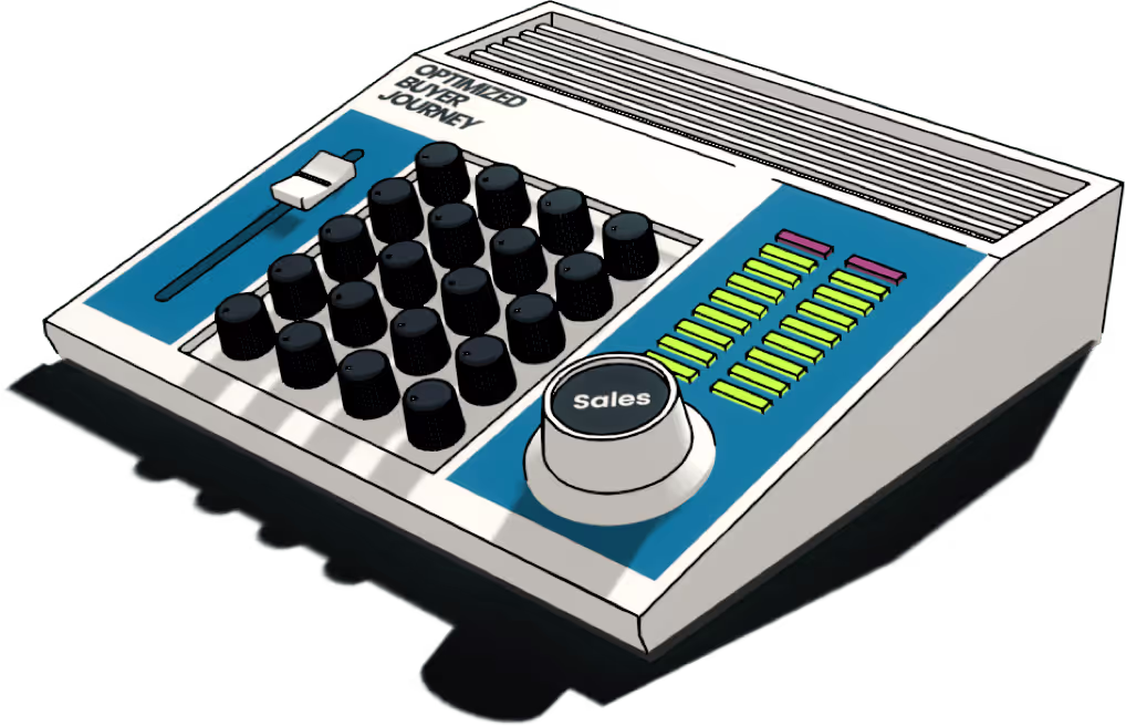 grosses weiße Audio Konsole mit vielen Knöpfen und DB Meter