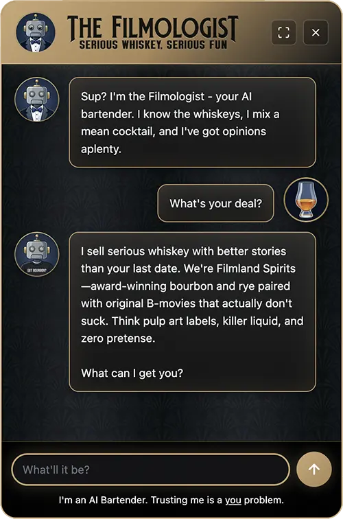 sample chat window
