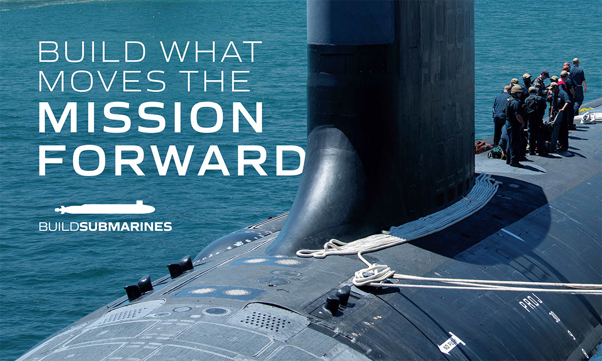 Sailors on submarine deck