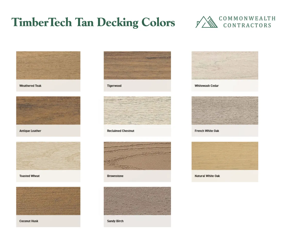 TimberTech Tan Decking Colors