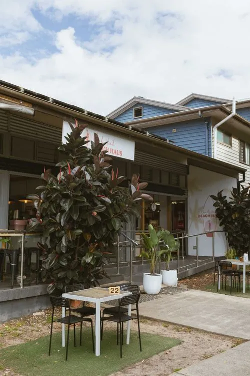 Outside Norah Head Beach Haus cafe