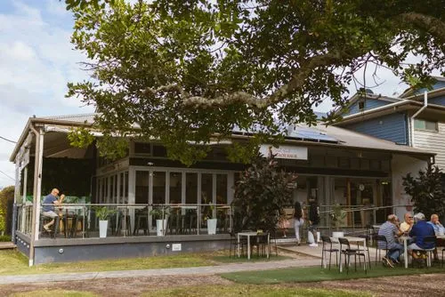Outside Norah Head Beach Haus cafe