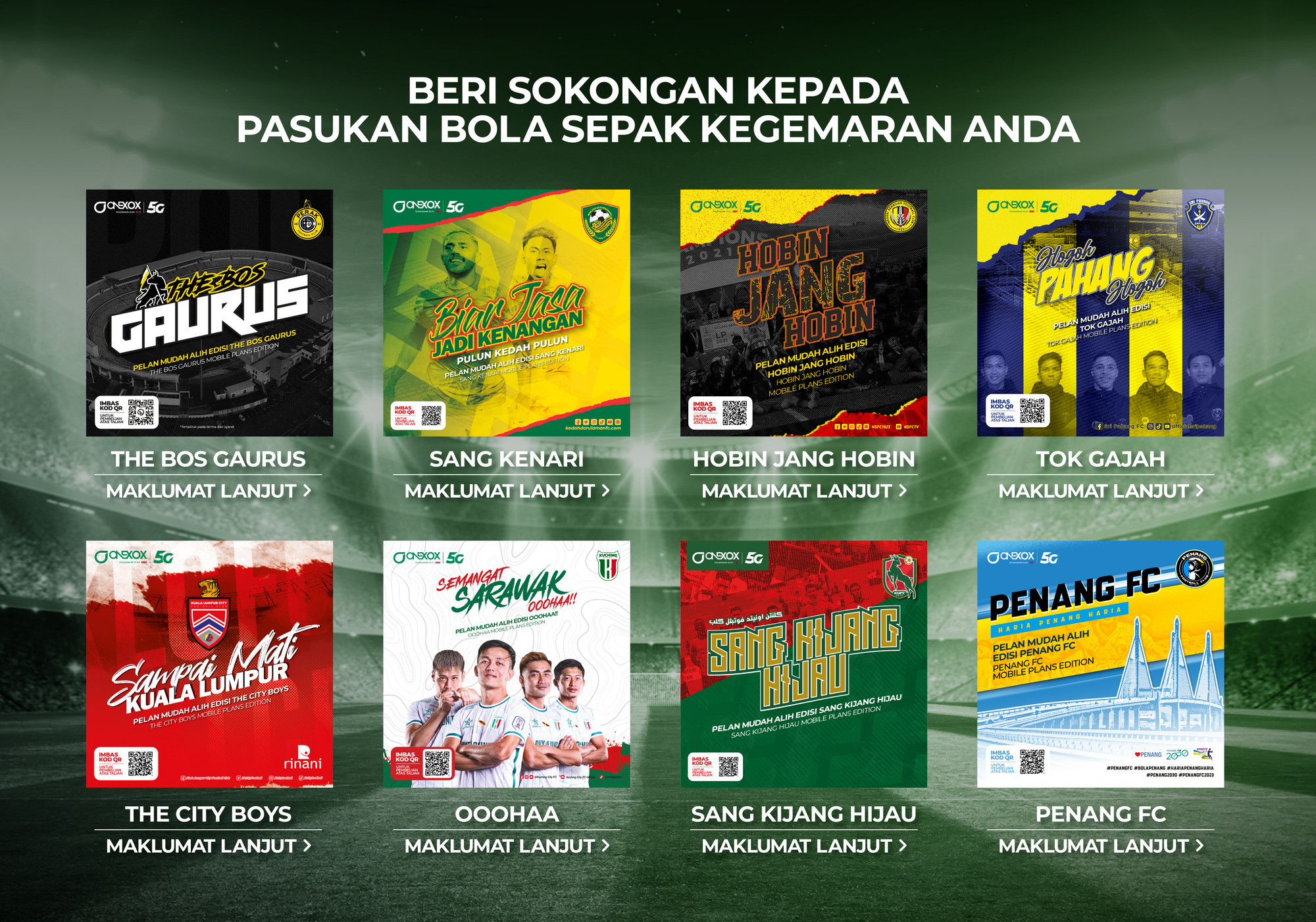 Maklumat Lanjut tentang pasukan bola sepak kegemaran anda