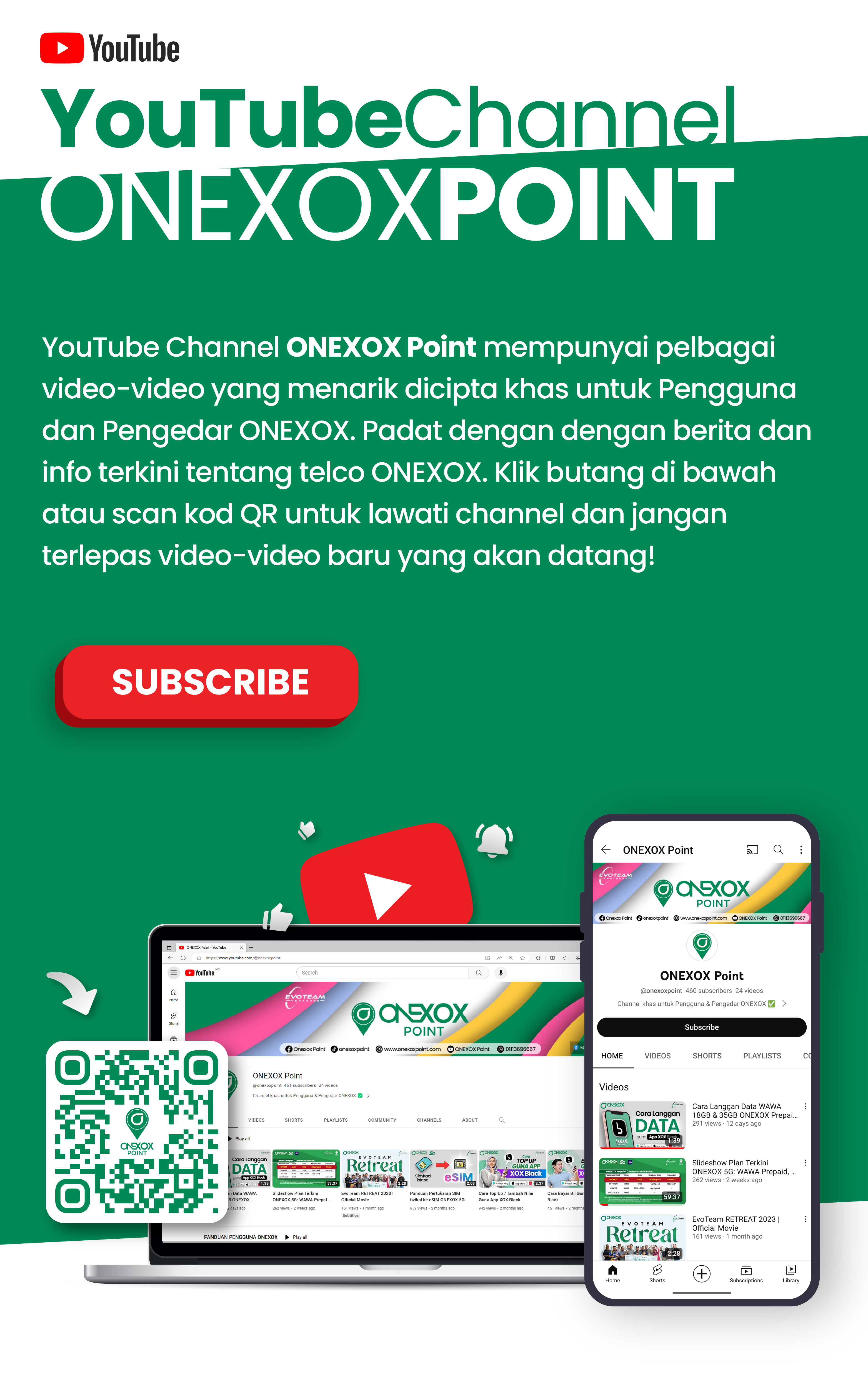 Youtube channel onexox point
