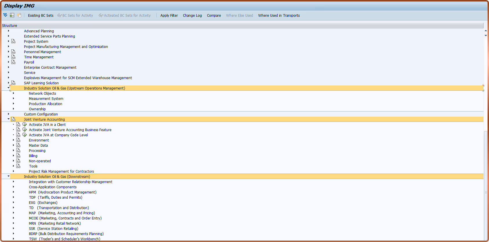 Circular diagram illustrating the SAP Billing and Revenue Innovation Management (SAP BRIM) architecture, showing integration of SOM, SAP Convergent Charging (CC), SAP Convergent Invoicing (CI), FI-CA, FI-GL, and FCC with key processes such as product modeling, subscription and entitlement management, pricing and charging, billing, revenue sharing, payment, customer care, finance, and analytics.