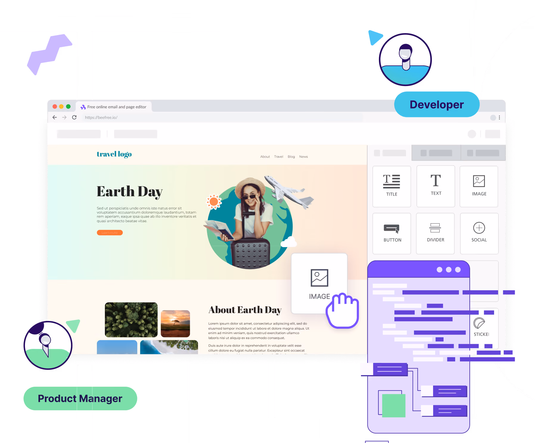 Beefree SDK editor preview