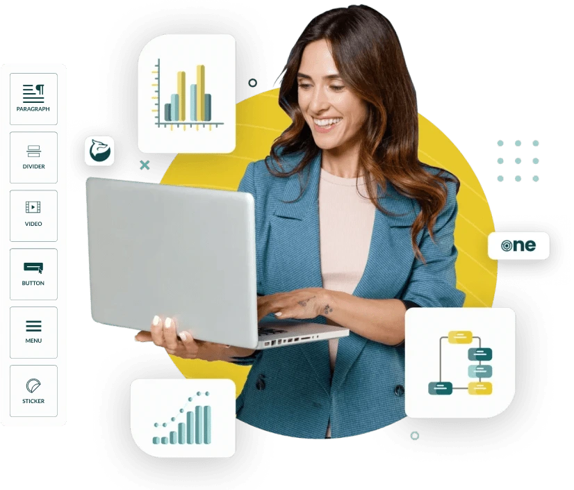 Leadfox user creating automated workflows and email campaigns using Beefree’s drag-and-drop builder.