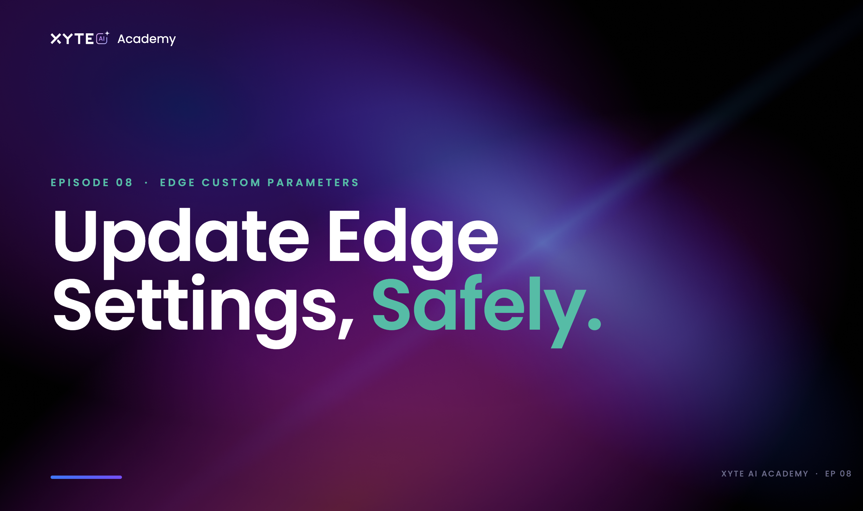 Setting Custom Edge Parameters