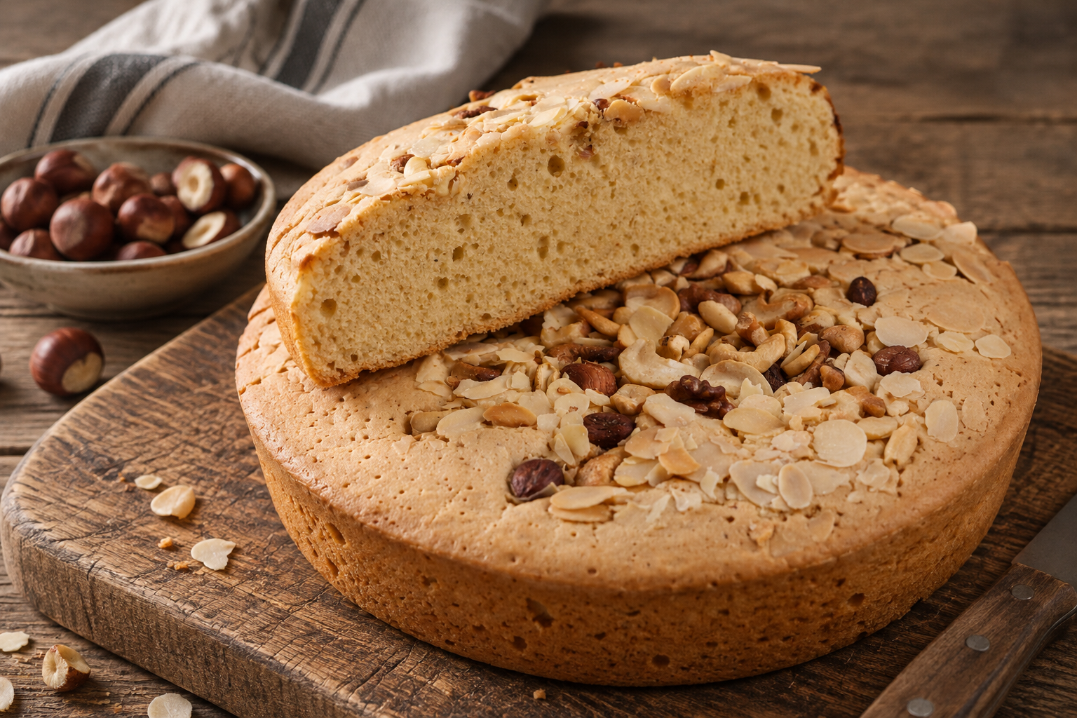 Sardijnse hazelnootcake