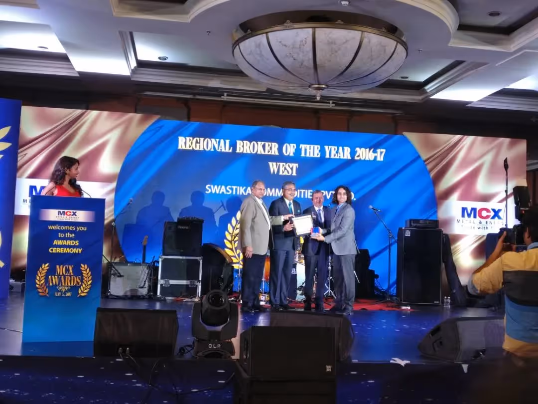 Best Regional Broker awarded by MCX