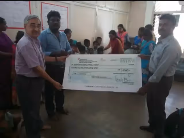 Helping hands with smiling heart