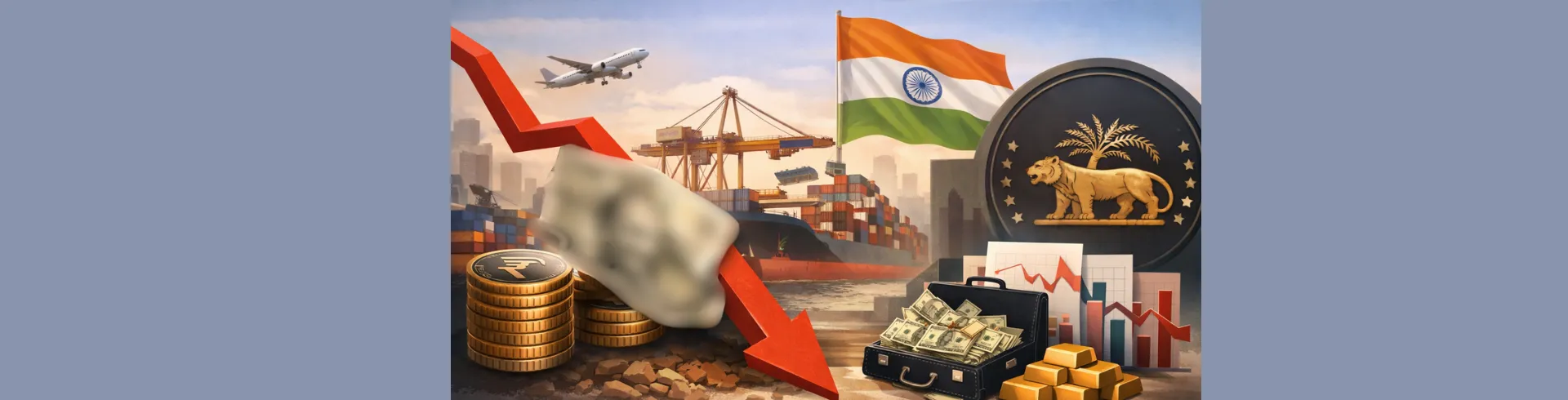 Why Is the Indian Rupee Weak in FY2025–26? Trade Deficit, Capital Flows & RBI Explained