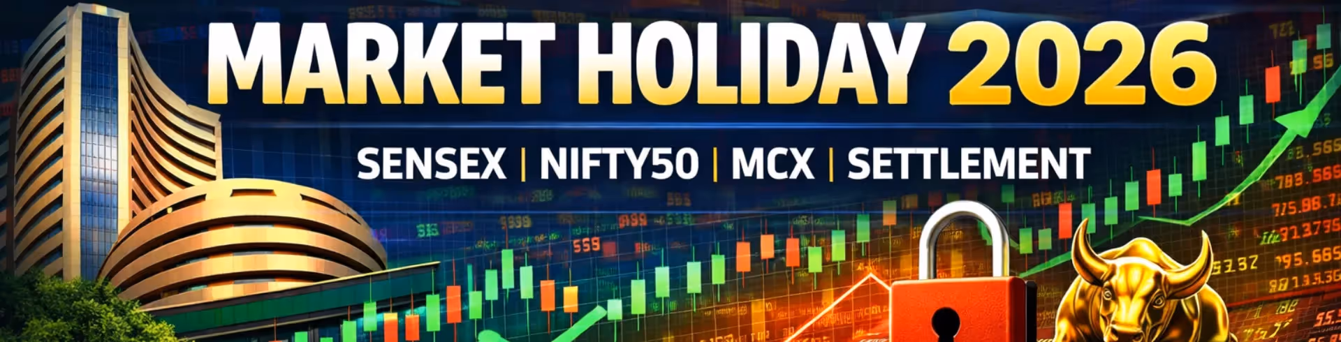 Stock Market Holidays 2026: NSE, BSE & MCX Holiday List