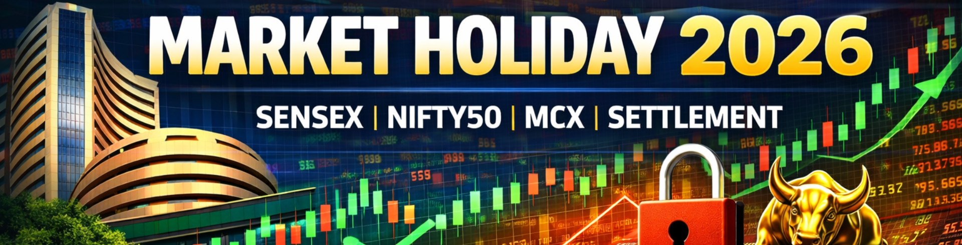 Stock Market Holidays 2026: NSE, BSE & MCX Holiday List