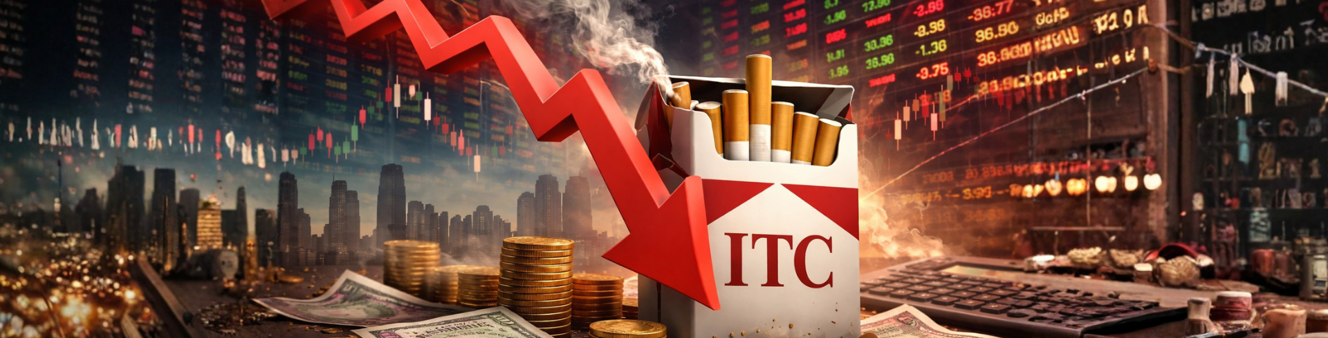 ITC Under Pressure: Shares Sink 10% Amid Excise Duty Hike and Massive Volumes