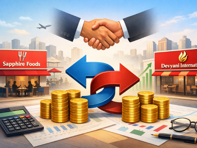 Sapphire Foods–Devyani International Merger: Swap Ratio Set at 177:100