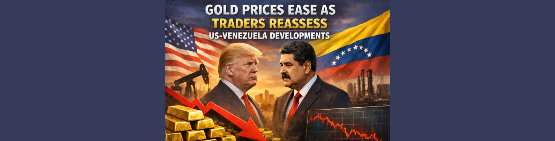 Gold Prices Ease as Traders Reassess US-Venezuela Developments