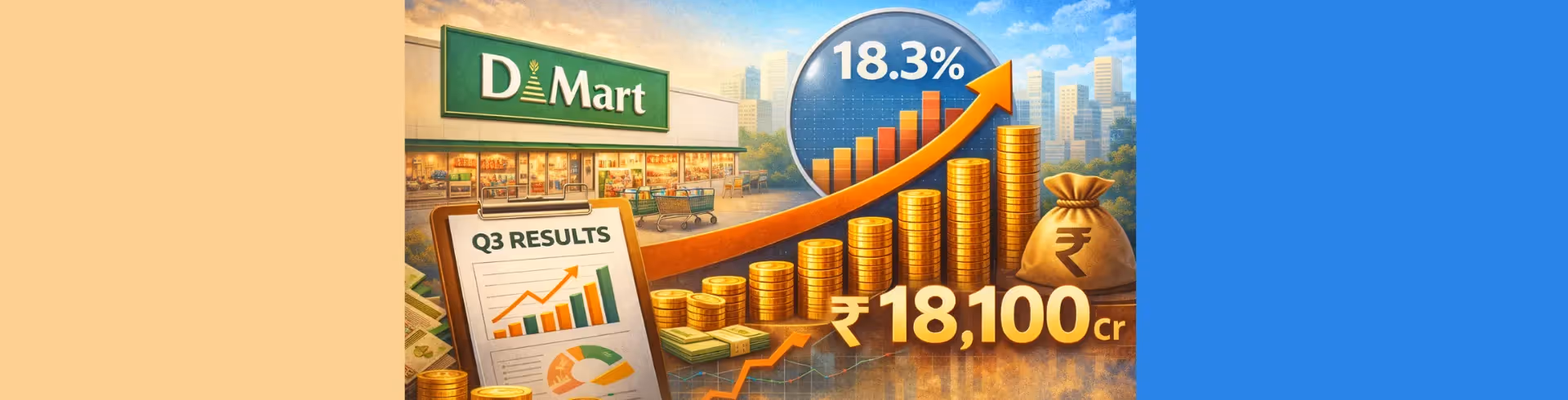 DMart Q3 FY26 Results: Profit Jumps 18.3% as Revenue Crosses ₹18,100 Crore