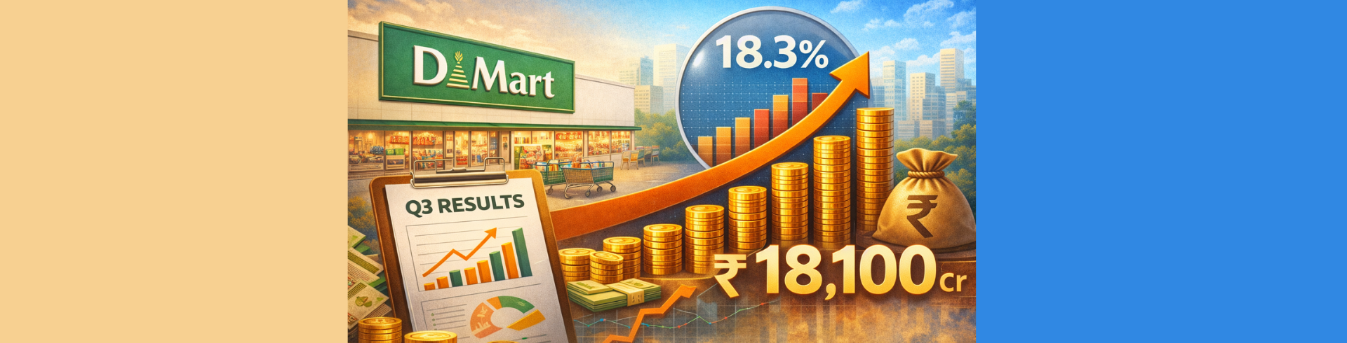 DMart Q3 FY26 Results: Profit Jumps 18.3% as Revenue Crosses ₹18,100 Crore