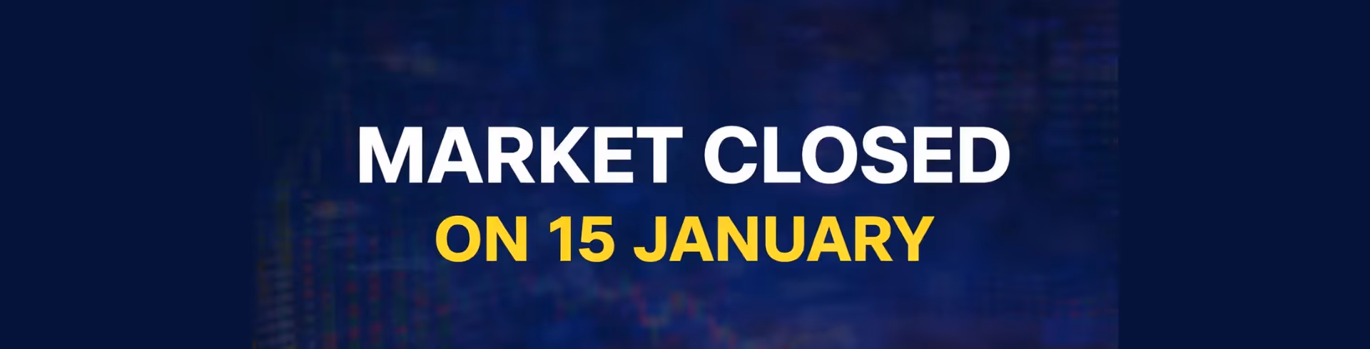 Indian Stock Market Will Remain Closed on 15 January 2026