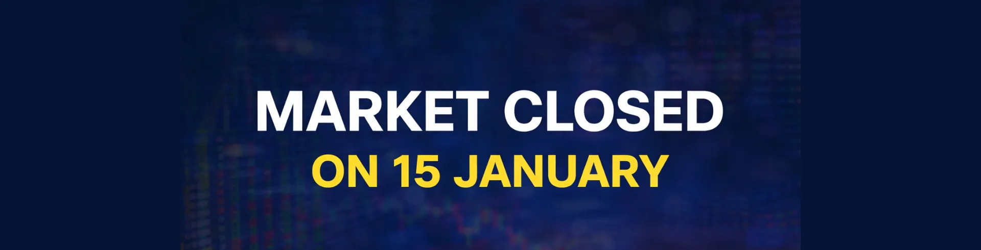 Indian Stock Market Will Remain Closed on 15 January 2026