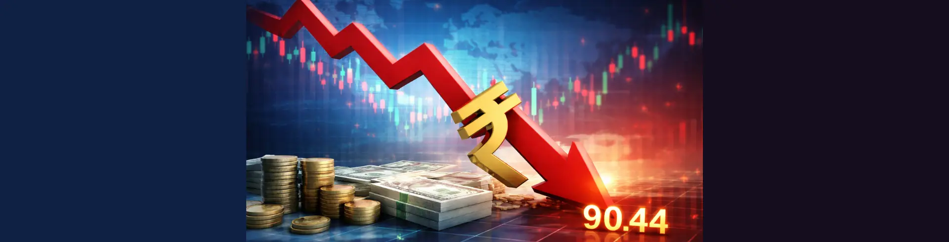 Indian Rupee Slides to 90.44: What’s Driving the Latest Currency Pressure?
