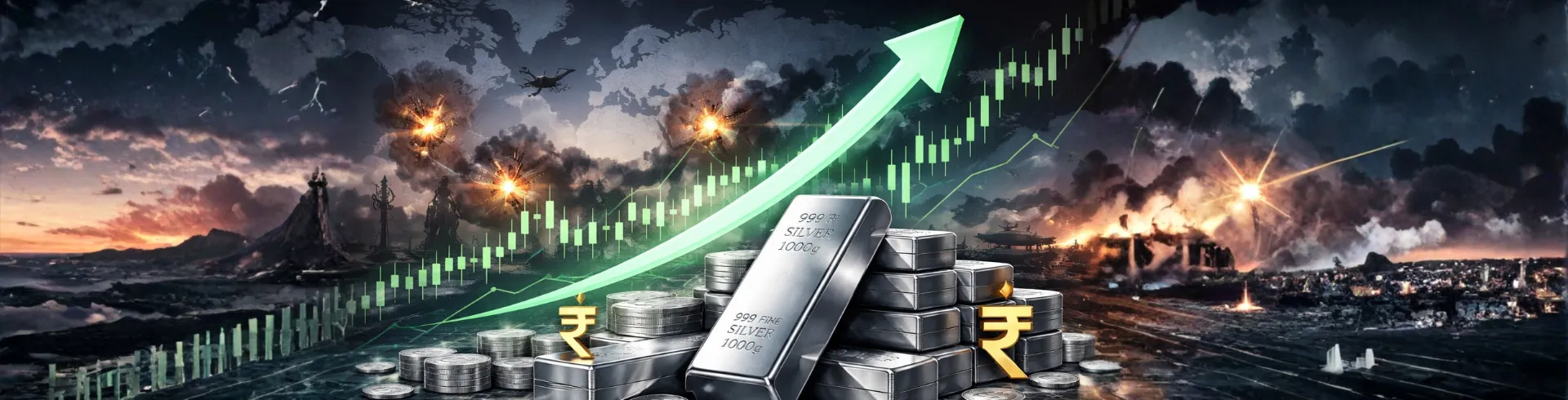 Geopolitical Tensions Push Silver Above ₹3 Lakh/kg: Is the Bull Run Just Beginning?