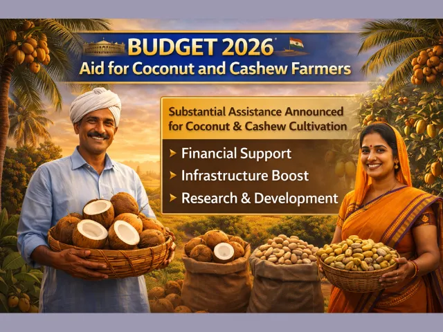 Budget 2026 Aid for Coconut and Cashew Farmers | Union Budget 2026 Key Points