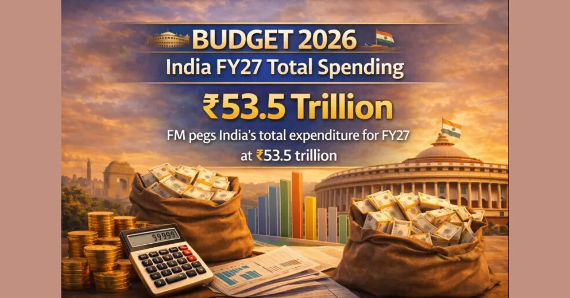 India FY27 Total Spending ₹53.5 Trillion Budget 2026 Impact | Union Budget 2026 Key Points