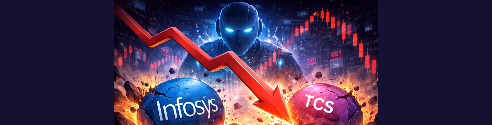 IT Stocks Crash Up to 7%: Is AI Disruption the New Threat to Infosys & TCS?