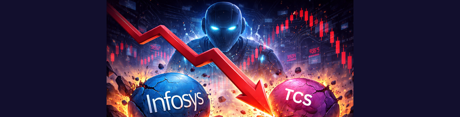 IT Stocks Crash Up to 7%: Is AI Disruption the New Threat to Infosys & TCS?