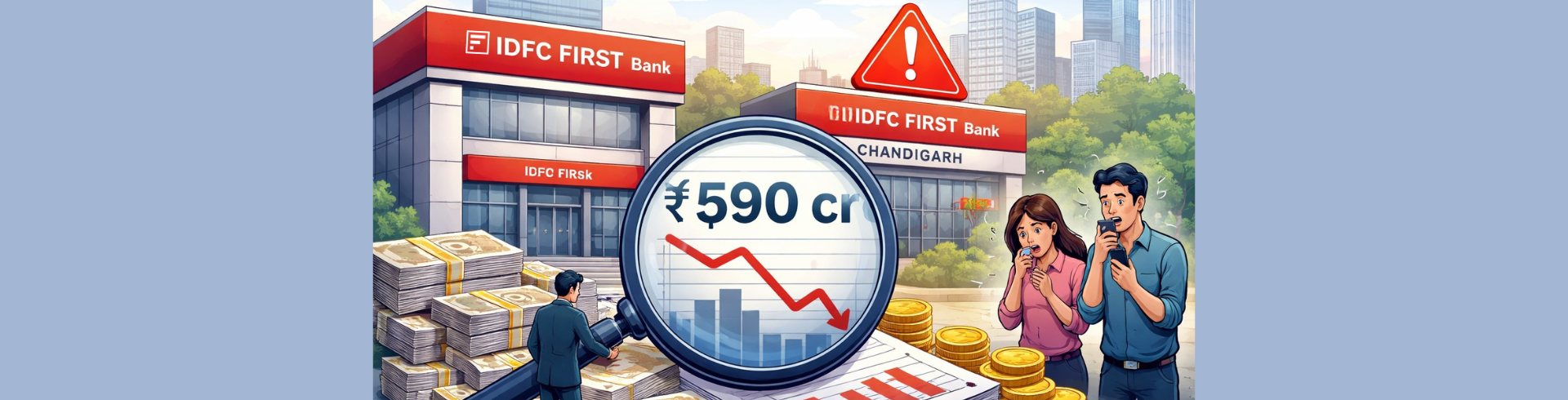 IDFC First Bank Flags ₹590 Crore Discrepancy at Chandigarh Branch: Should Investors Worry?