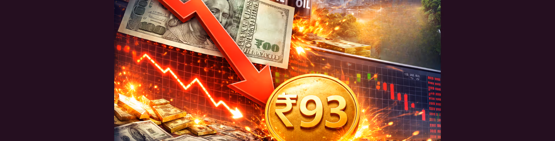 Why Indian Rupee Crossed ₹93: Key Reasons Behind the Sharp Fall Explained
